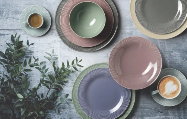 Beat Kaffeeobertasse 0,26 l mit Relief Altrosa