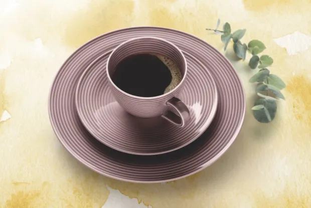Beat Kaffeeobertasse 0,26 l mit Relief Altrosa