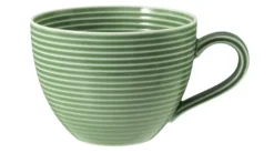 Beat Kaffeeobertasse 0,26 l mit Relief Salbeigrün