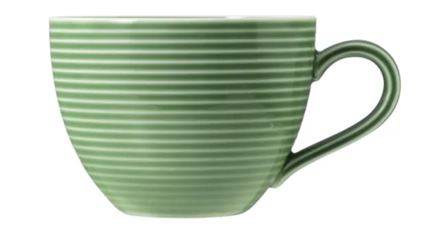 Beat Kaffeeobertasse 0,26 l mit Relief Salbeigrün