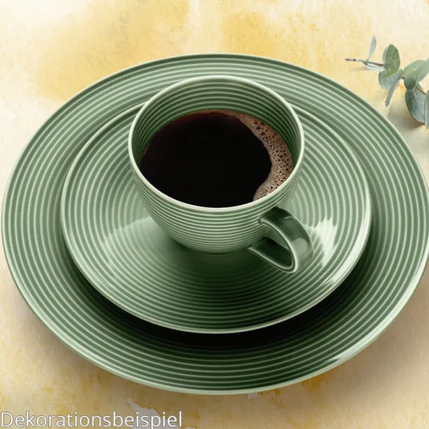 Beat Kaffeeobertasse 0,26 l mit Relief Salbeigrün