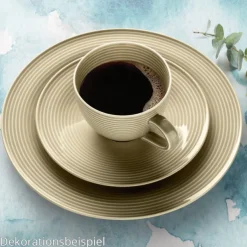 Beat Kombi-Untertasse groß 16,5 cm Color Glaze Sandbeige