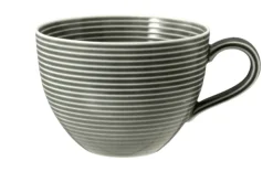 Beat Milchkaffeeobertasse 0,35 l mit Relief Perlgrau