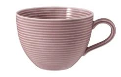 Beat Milchkaffeeobertasse 0,35 l mit Relief Altrosa