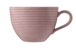 Beat Milchkaffeeobertasse 0,35 l mit Relief Altrosa