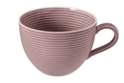 Beat Milchkaffeeobertasse 0,35 l mit Relief Altrosa