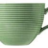 Beat Milchkaffeeobertasse 0,35 l mit Relief Salbeigrün