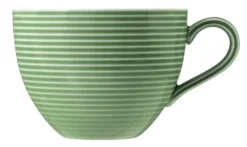 Beat Milchkaffeeobertasse 0,35 l mit Relief Salbeigrün