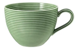 Beat Milchkaffeeobertasse 0,35 l mit Relief Salbeigrün