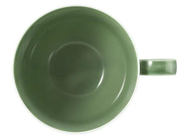 Beat Milchkaffeeobertasse 0,35 l mit Relief Salbeigrün