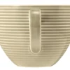 Beat Milchkaffeeobertasse 0,35 l mit Relief Sandbeige