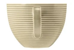 Beat Milchkaffeeobertasse 0,35 l mit Relief Sandbeige