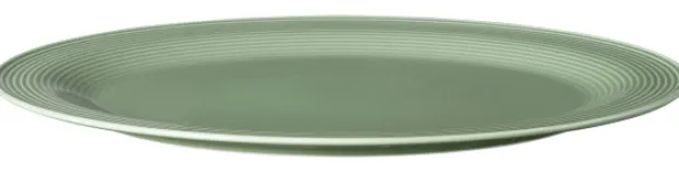 Beat Servierplatte oval 35x28 cm Color Glaze Salbeigrün