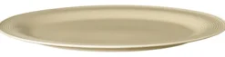 Beat Servierplatte oval 35x28 cm Color Glaze Sandbeige