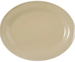 Beat Servierplatte oval 35x28 cm Color Glaze Sandbeige