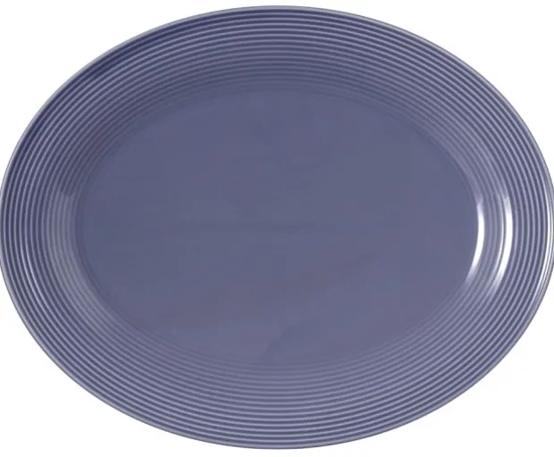 Beat Servierplatte oval 35x28 cm Color Glaze Fliederblau