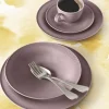 Beat Teller flach 30 cm Color Glaze Altrosa