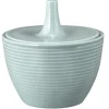Beat Zuckerdose 0,27 l mit Relief Color Glaze Arktisblau