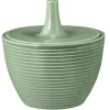 Beat Zuckerdose 0,27 l mit Relief Color Glaze Salbeigrün