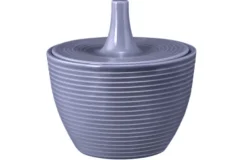 Beat Zuckerdose 0,27 l mit Relief Color Glaze Fliederblau