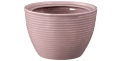 Beat Zuckerdose 0,27 l mit Relief Color Glaze Altrosa