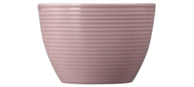 Beat Zuckerdose 0,27 l mit Relief Color Glaze Altrosa