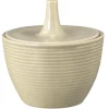 Beat Zuckerdose 0,27 l mit Relief Color Glaze Sandbeige