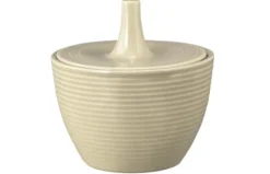 Beat Zuckerdose 0,27 l mit Relief Color Glaze Sandbeige