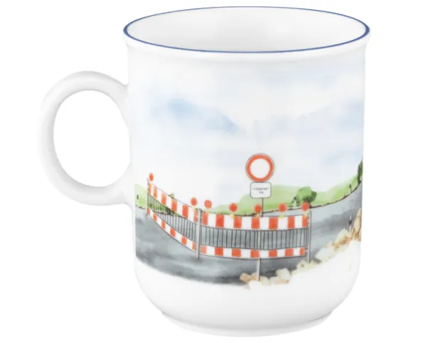 Compact Becher mit Henkel 0,25 l Auf der Baustelle