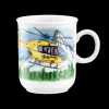 Compact Becher mit Henkel 0,25 l Blaulicht