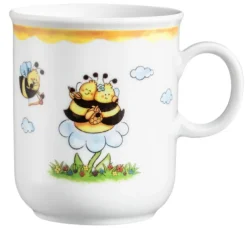 Compact Becher mit Henkel 0,25 l Fleißige Bienen AUSLAUF