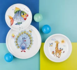 Compact Frühstücksteller 19 cm Bunte Tierwelt