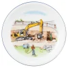 Compact Frühstücksteller rund 19 cm Auf der Baustelle