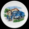 Compact Speiseteller rund 25,5 cm Blaulicht