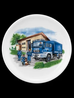 Compact Speiseteller rund 25,5 cm Blaulicht