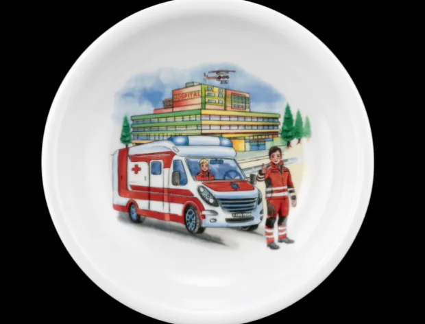 Compact Suppenteller rund 20 cm Blaulicht