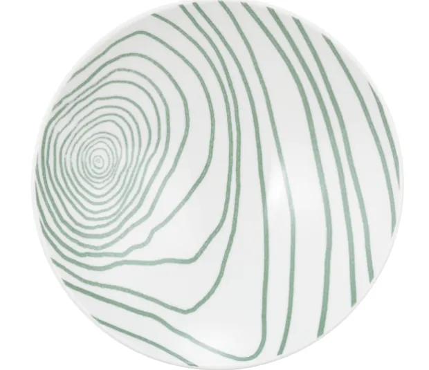 Life Pasta-/Suppenteller 23 cm Nature Jahresringe grün