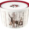 Life Schale rund 5296 mit Deckel 14x9 cm Christmas