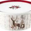 Life Schale rund 5298 mit Deckel 21x9 cm Christmas