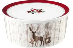 Life Schale rund 5298 mit Deckel 21x9 cm Christmas