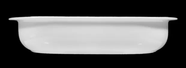 Lukullus Auflaufform oval 25,5x16,5 cm weiss AUSLAUF