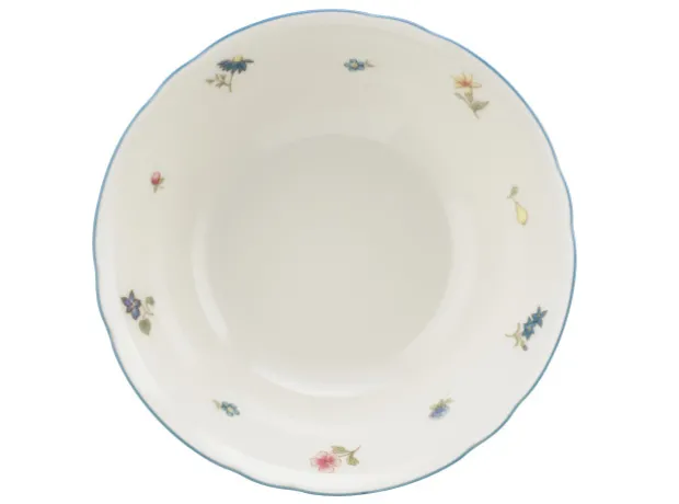 Marie-Luise Dessertschale 15 cm Streublume blauer Rand