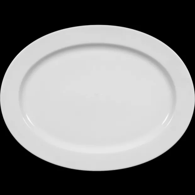 Meran Platte oval 35 cm weiß