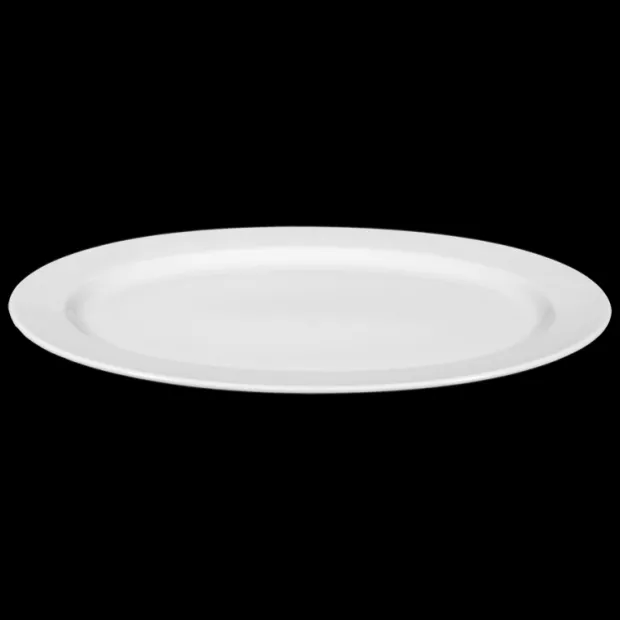 Meran Platte oval 35 cm weiß