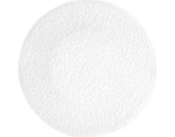 Nori-Home Frühstücksteller rund 21 cm Vollrelief weiß