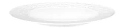 Nori-Home Frühstücksteller rund 21cm Relief schmal weiß