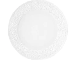 Nori-Home Frühstücksteller rund 21cm Relief schmal weiß