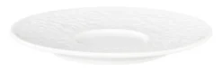Nori-Home Kombi-Untertasse groß 16,5 cm Relief breit weiß