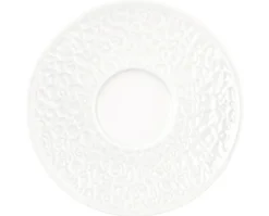 Nori-Home Kombi-Untertasse groß 16,5 cm Relief breit weiß