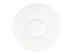 Nori-Home Kombi-Untertasse klein 13,5 cm Relief breit weiß